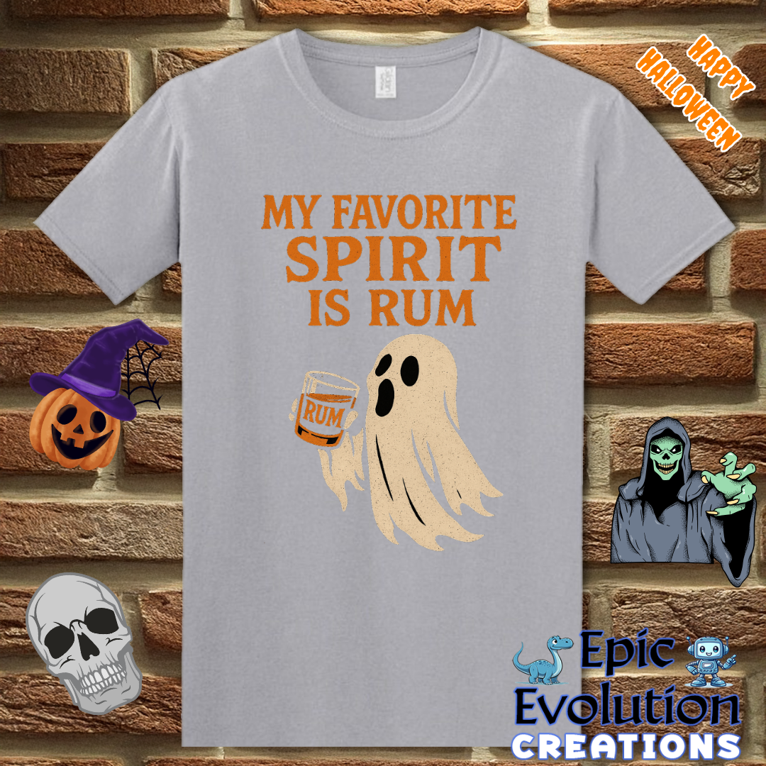 Funny Rum Spirit Halloween T-Shirt for Women and Men