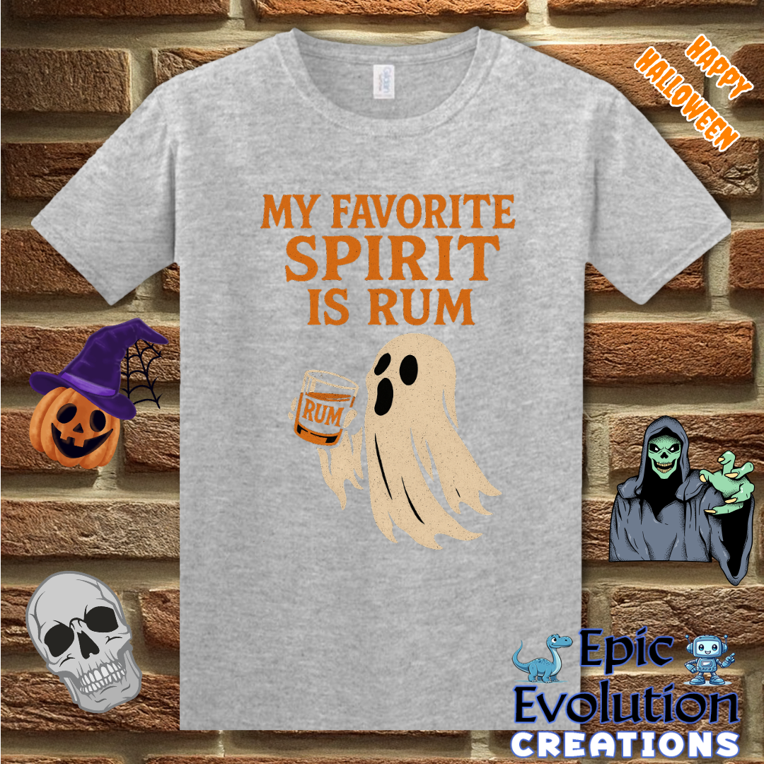 Funny Rum Spirit Halloween T-Shirt for Women and Men