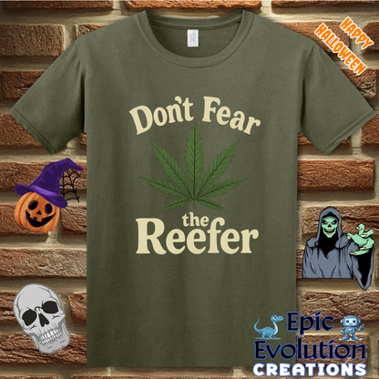 👻 Reefer Funny Halloween T-Shirt for Men and Women
