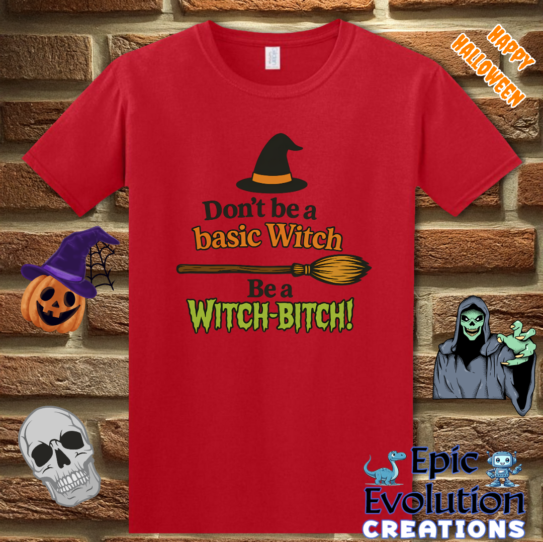 🧙Witch-Bitch Funny Halloween Shirt for Bold Women