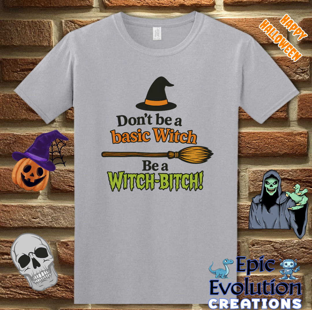 🧙Witch-Bitch Funny Halloween Shirt for Bold Women