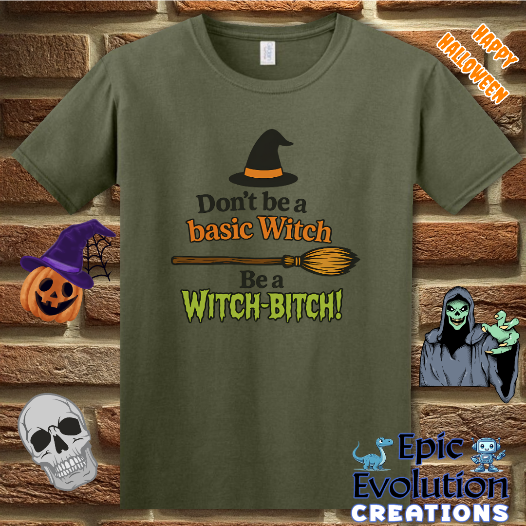 🧙Witch-Bitch Funny Halloween Shirt for Bold Women