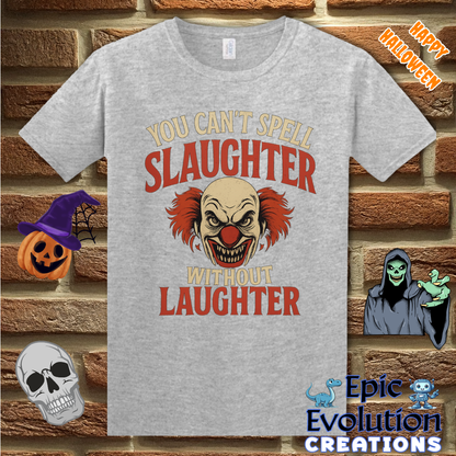Funny Scary Clown Halloween T-Shirt for Women & Men