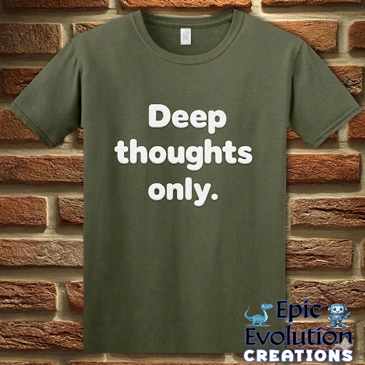 Deep Thoughts Only Funny T-Shirt