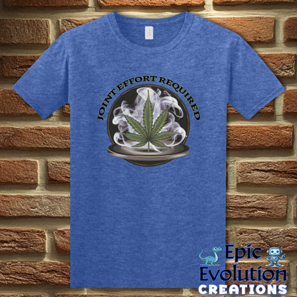 S-Heather Royal-Funny Cannabis Joint T-Shirt-Epic Evolution Creations