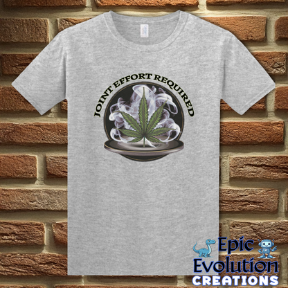 S-Sport Grey-Funny Cannabis Joint T-Shirt-Epic Evolution Creations