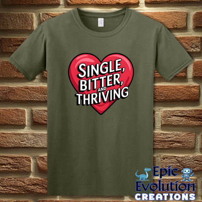 S-Military Green-Sarcastic Singles Funny T Shirt-Epic Evolution Creations