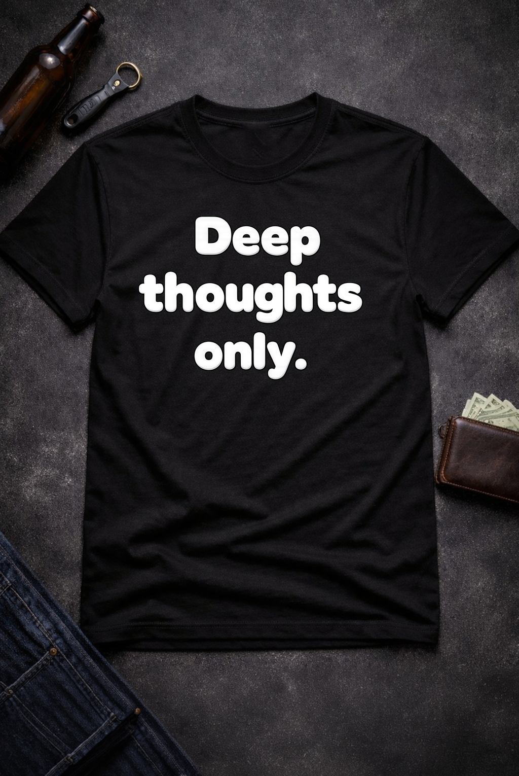 Deep Thoughts Only Funny T-Shirt