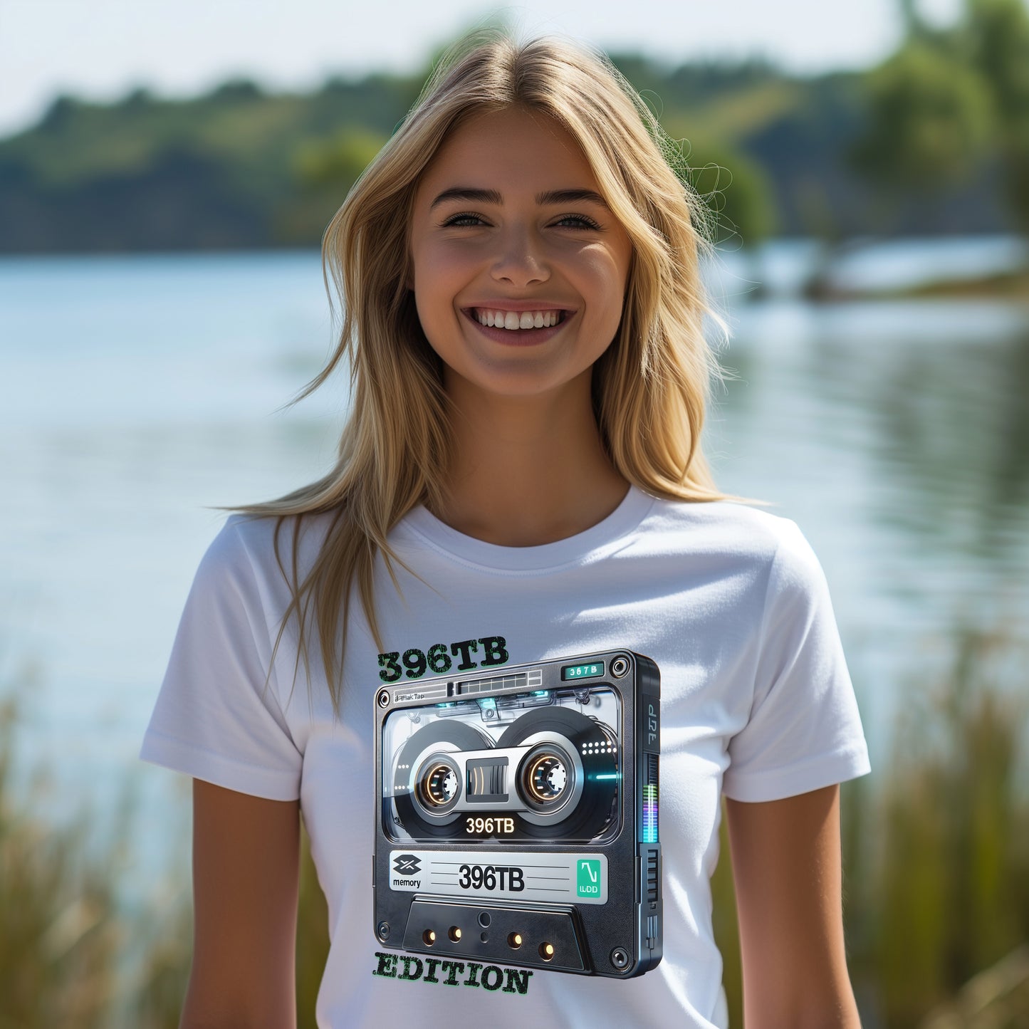 Retro Cassette Tape T-Shirt: 396TB Edition - Retro Resurgence for Vintage Tech Fans and Music Enthusiasts, A Unique Twist on Classic Style