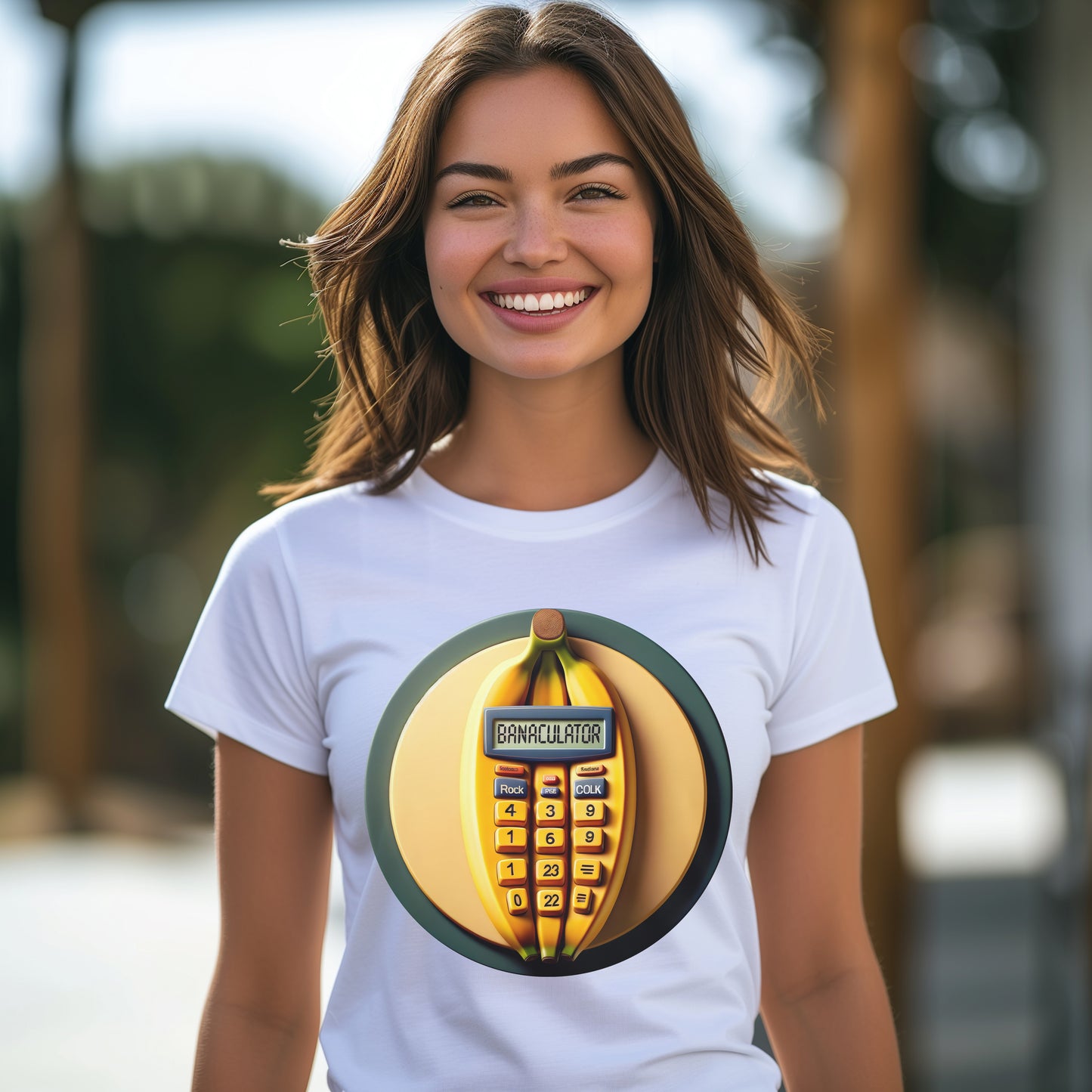 Banaculator: The Banana Calculator Concept T-Shirt, Funny Banana T-Shirt, Funny T-Shirt for Fruit Lovers, Funny Calculator T-Shirt, Funny Tee