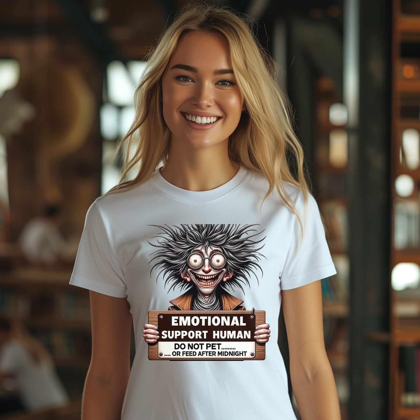 Emotional Support Human T-Shirt gift, Gift for Emotional Support Human, Funny Emotional Support Shirt T-Shirt, Funny Gift T-Shirt for Friend