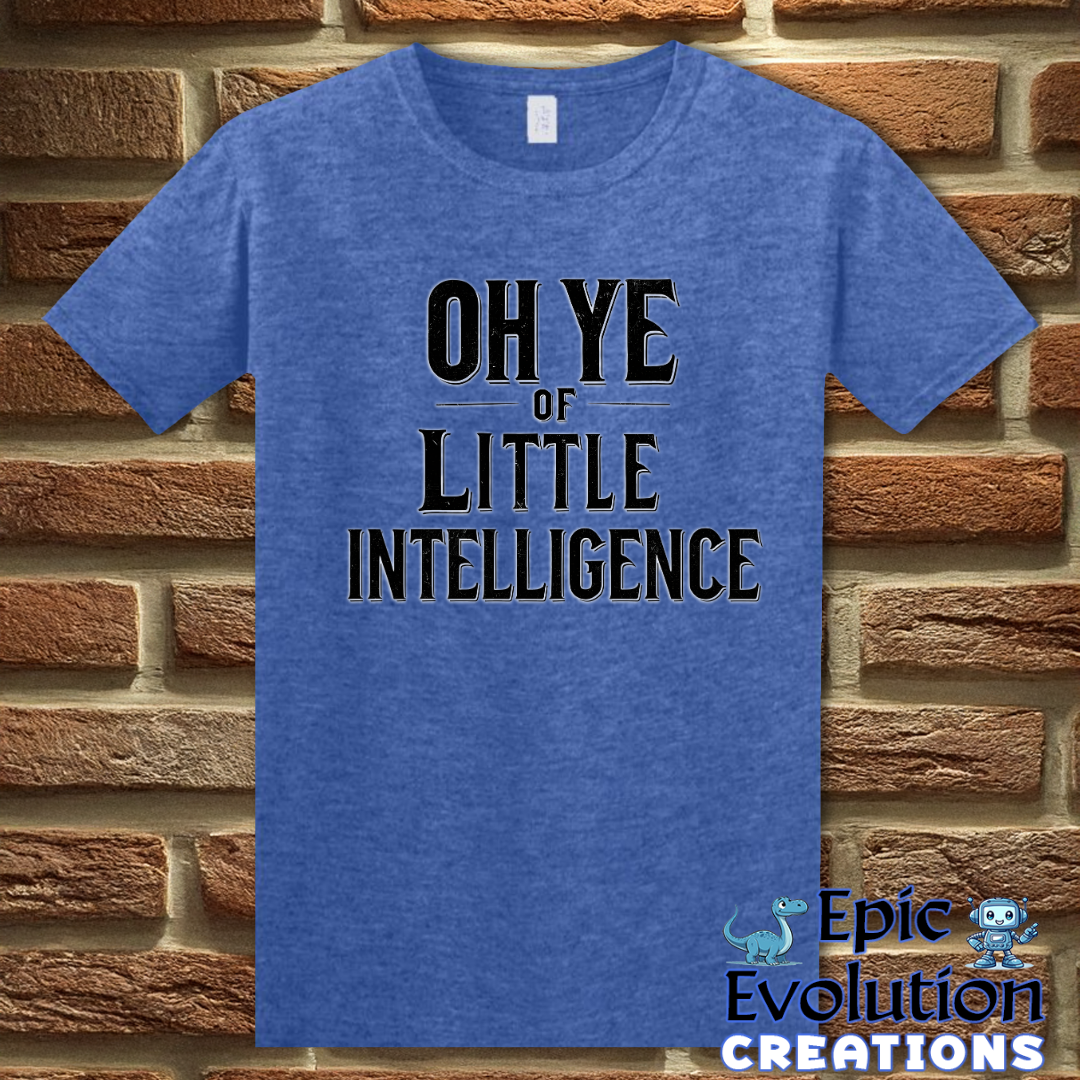 S-Heather Royal-Funny Stupidity Insult T Shirt-Epic Evolution Creations