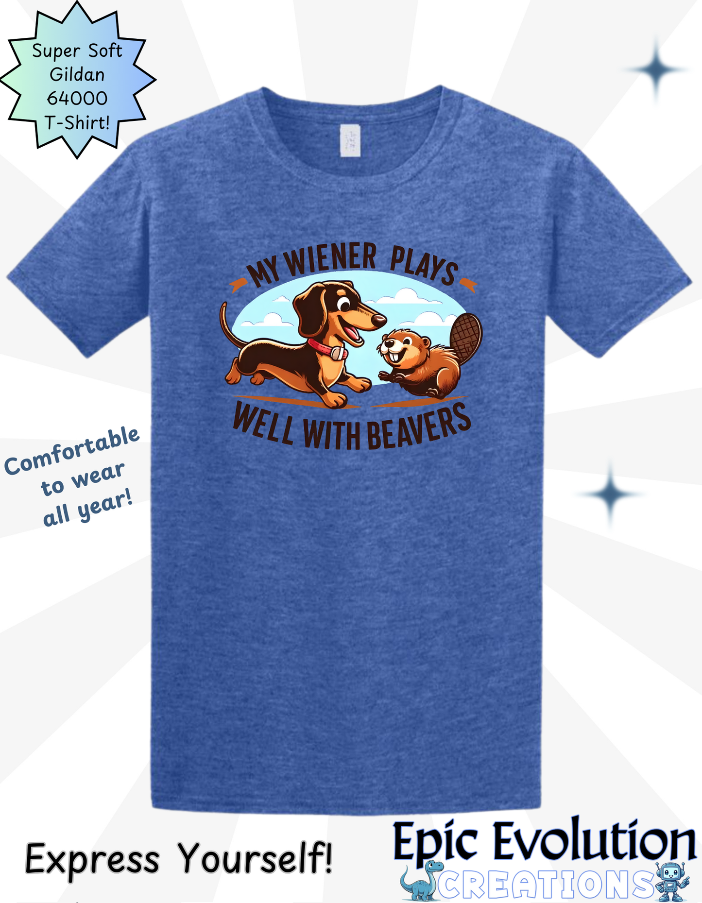 Funny Wiener Dog and Beaver Shirt, Sarcastic Wiener Pun T Shirt, Funny Wiener T Shirt, Funny Wiener Shirt, Funny Wiener Shirt for Men, Wiener Funny T Shirt for Men, Funny Wiener and Beaver Shirt