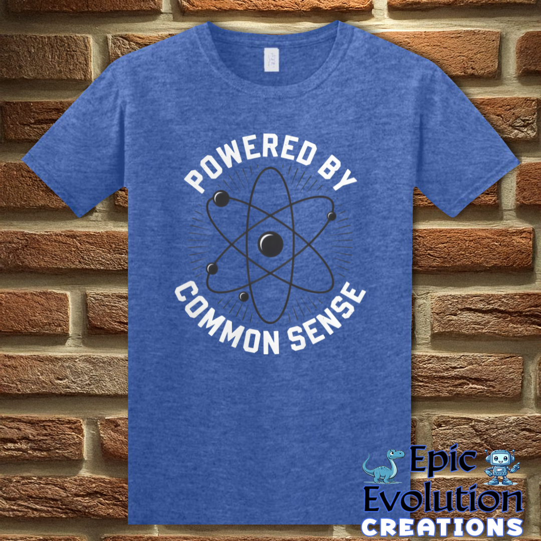 S-Heather Royal-Common Sense Funny Graphic T-Shirt-Epic Evolution Creations