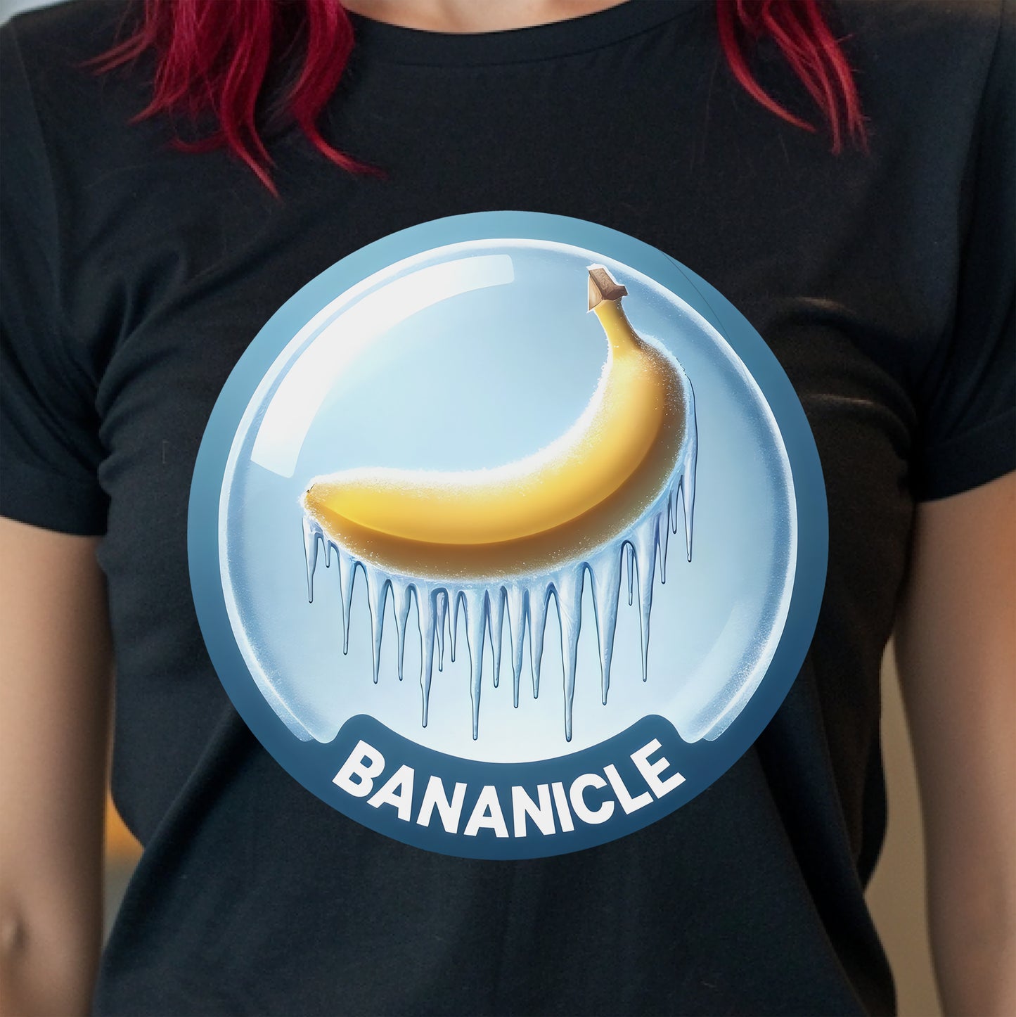 Chill Out with the Bananicle: Frozen Banana T-Shirt, Funny Banana T-Shirt for Summer, Banana fruit Humor, Funny Frozen Banana, Funny Banana