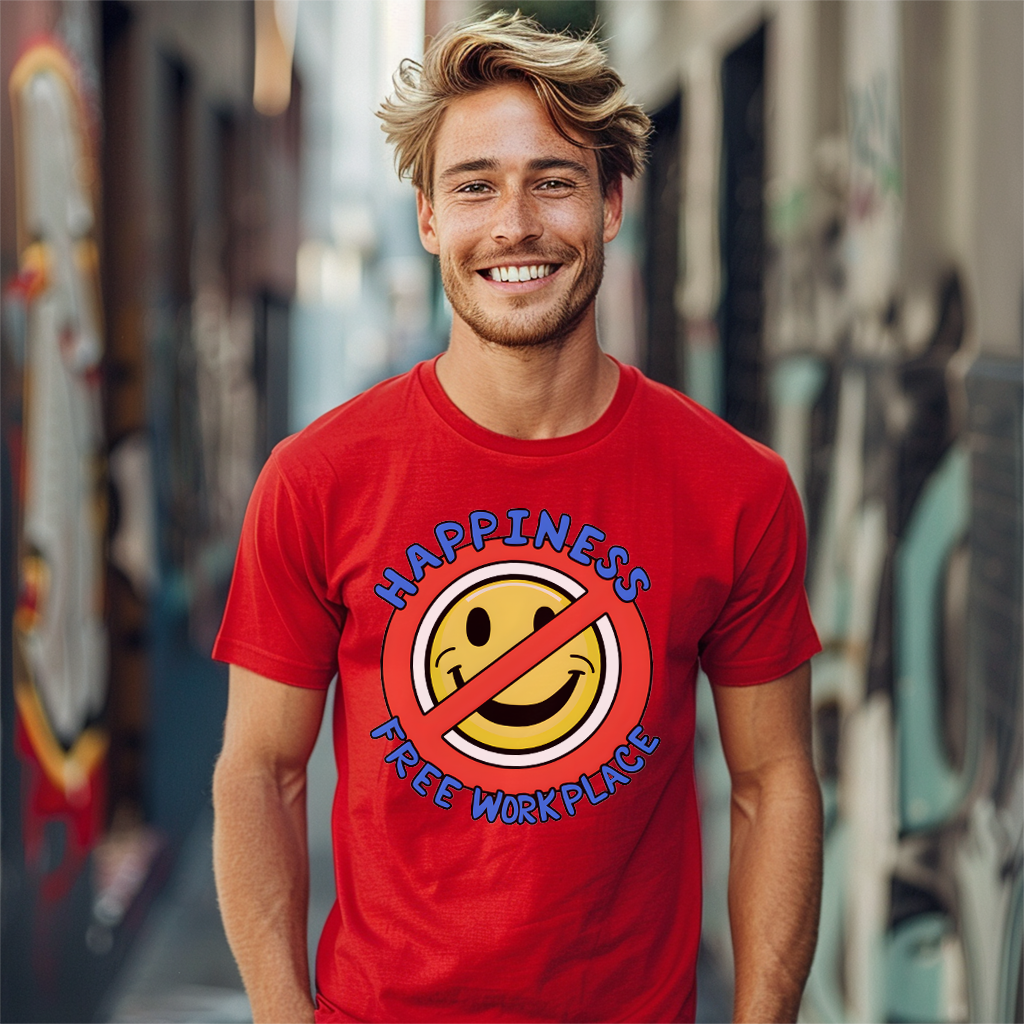 Happiness Free T-Shirt, Workplace Gift, Sarcastic Shirt, Gift Sarcasm Lover, Sarcastic T-Shirt Gift, Sarcastic Work Shirt, Funny Shirt Gift