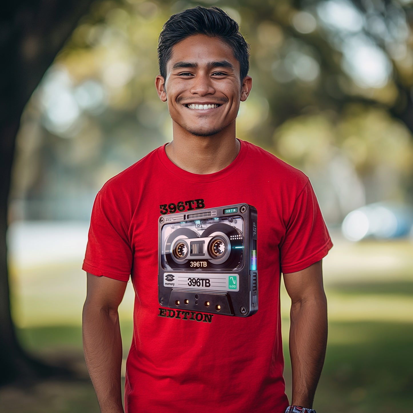Retro Cassette Tape T-Shirt: 396TB Edition - Retro Resurgence for Vintage Tech Fans and Music Enthusiasts, A Unique Twist on Classic Style