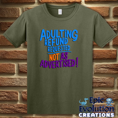 S-Military Green-Funny Adulting T-Shirt-Epic Evolution Creations