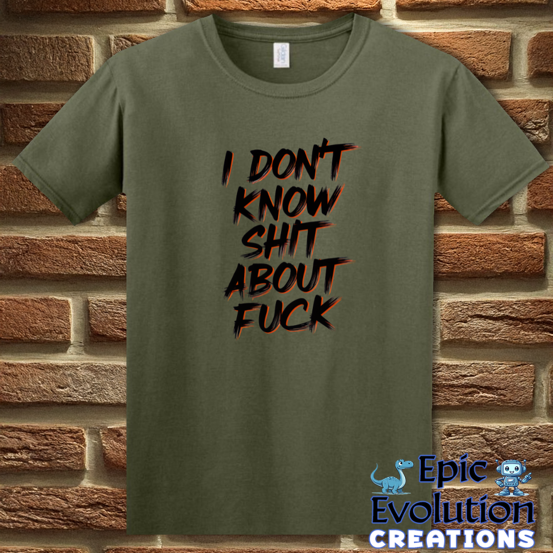 I Don't know Shit about Fuck T Shirt