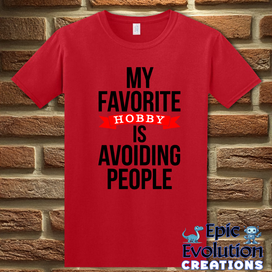 S-Red-Funny Hobby Quote T Shirt-Epic Evolution Creations