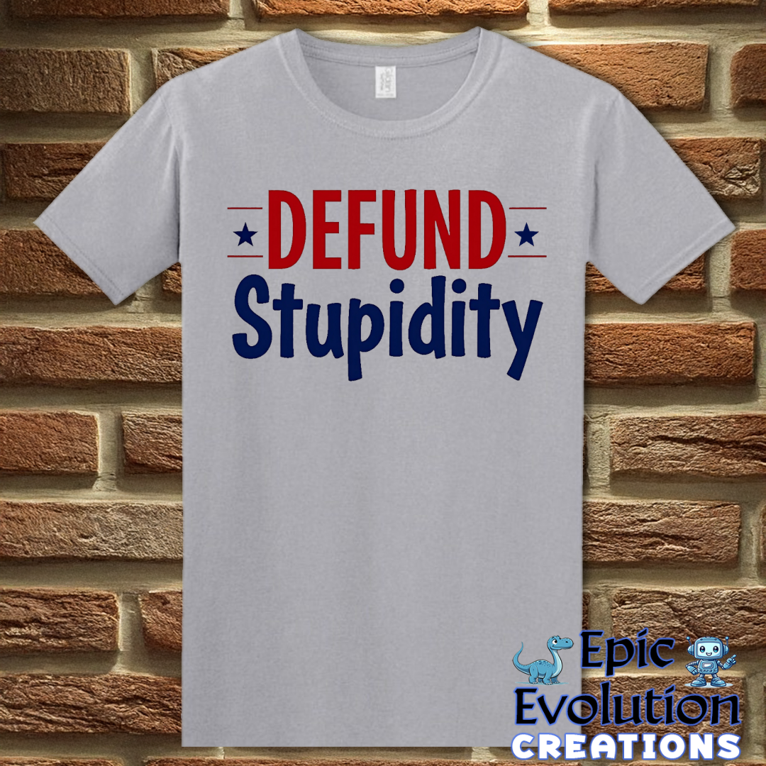 S-Graphite Heather-Anti-Stupidity Shirt-Epic Evolution Creations