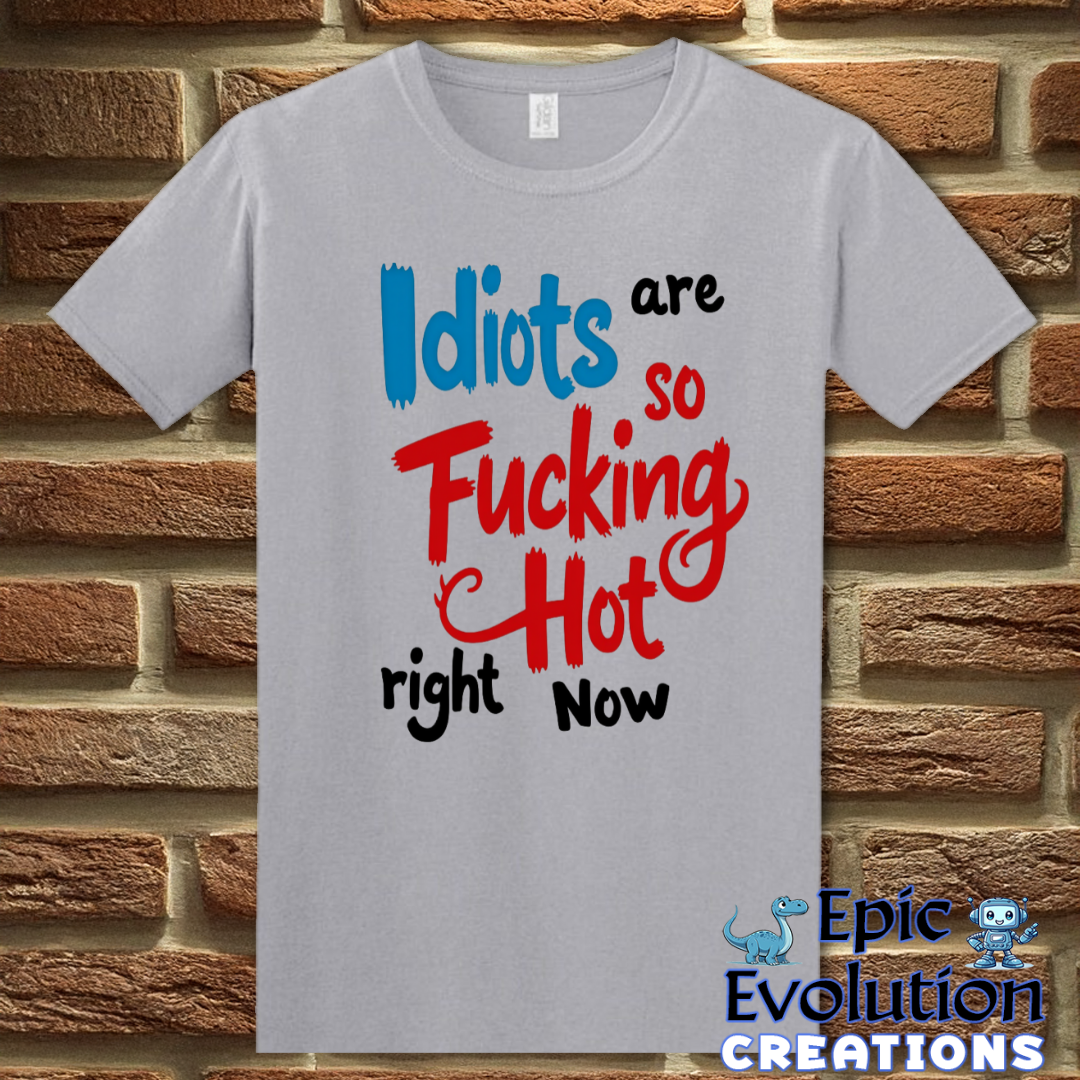 S-Graphite Heather-Funny Stupidity T Shirt-Epic Evolution Creations