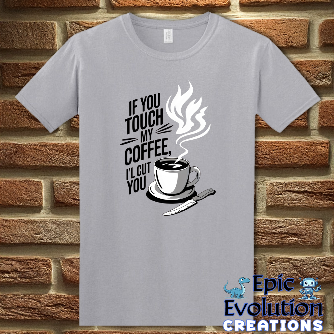 S-Graphite Heather-Funny T Shirt for Coffee Lovers-Epic Evolution Creations