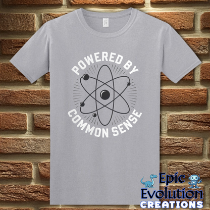 S-Graphite Heather-Common Sense Funny Graphic T-Shirt-Epic Evolution Creations