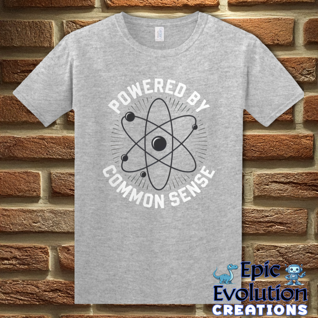 S-Sport Grey-Common Sense Funny Graphic T-Shirt-Epic Evolution Creations