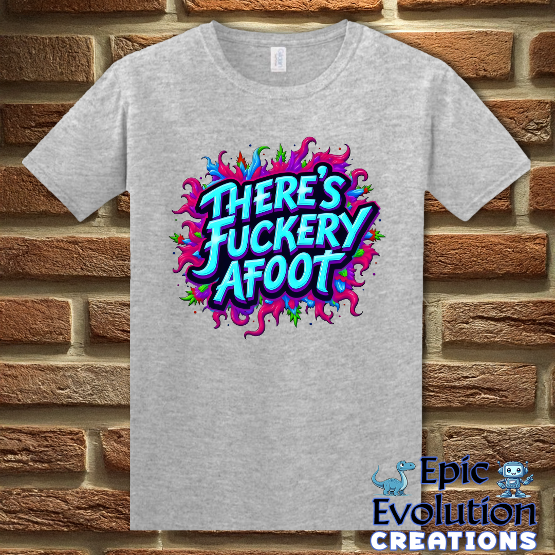 S-Sport Grey-There's Fuckery Afoot T-Shirt-Epic Evolution Creations