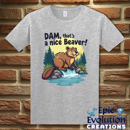 S-Sport Grey-Funny Beaver Graphic Shirt-Epic Evolution Creations