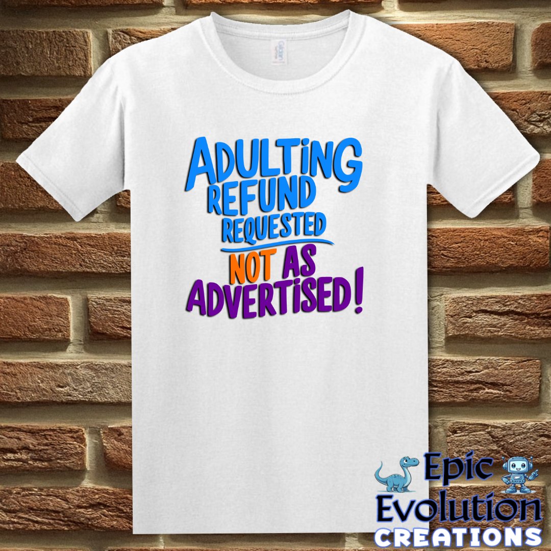 S-White-Funny Adulting T-Shirt-Epic Evolution Creations