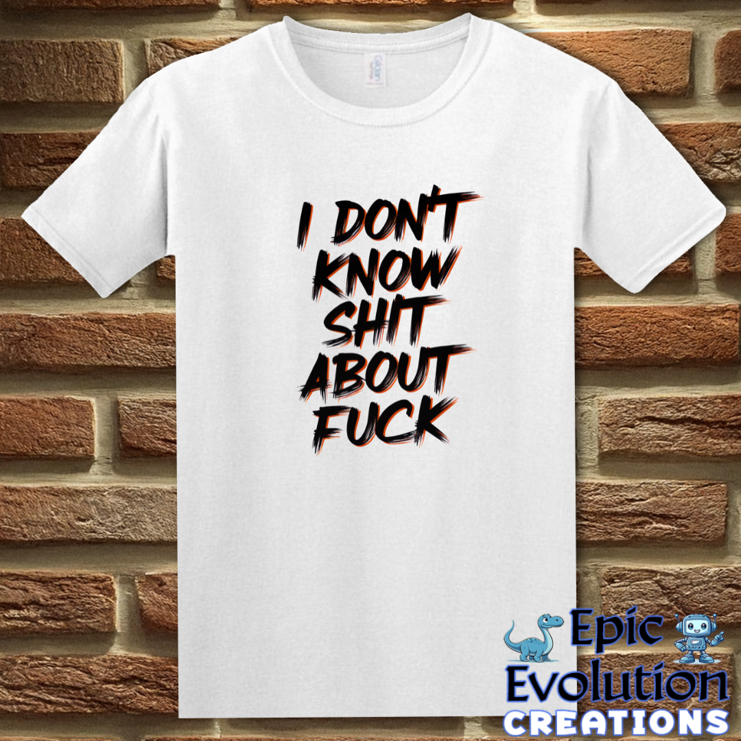 I Don't know Shit about Fuck T Shirt