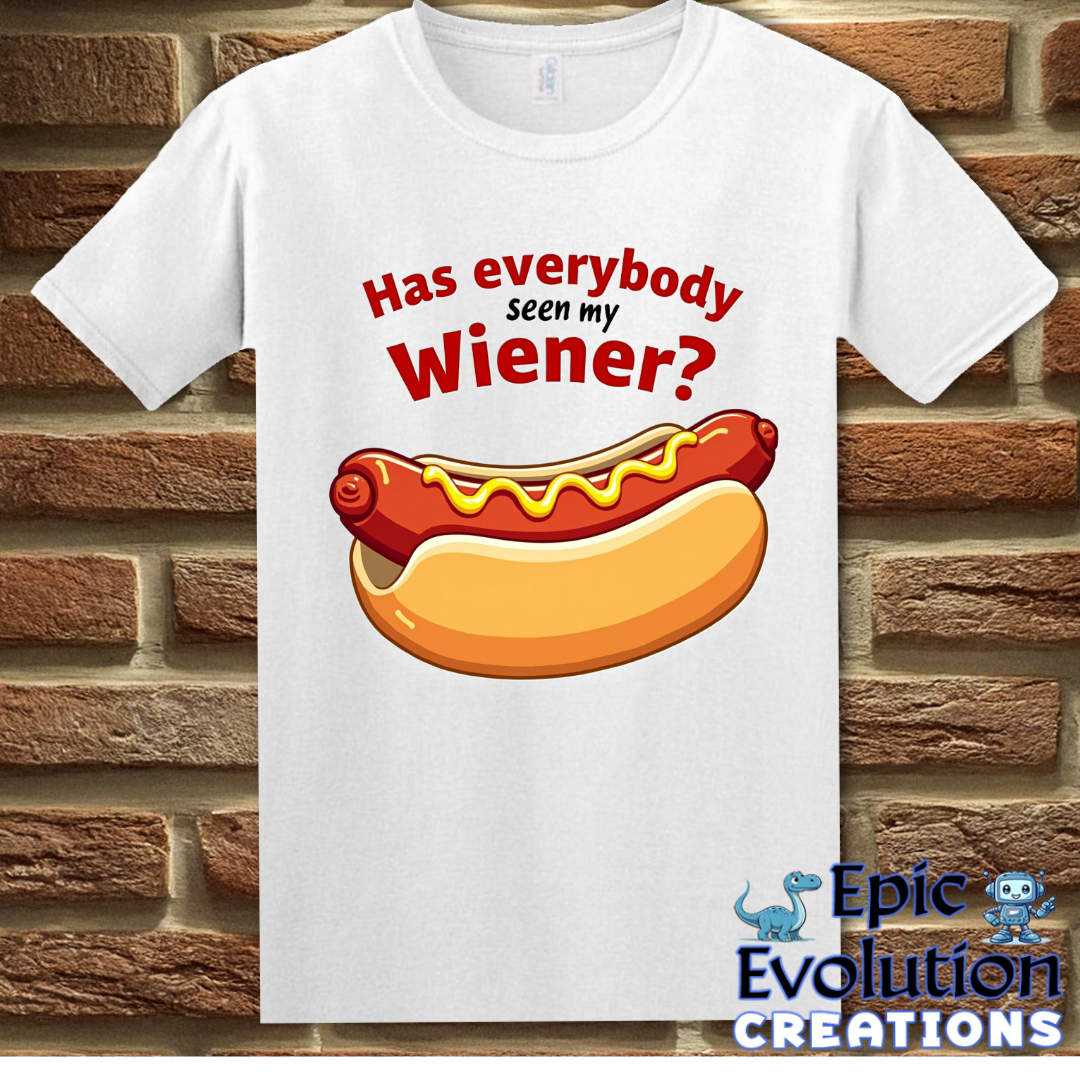 S-White-Funny Hot Dog T Shirt-Epic Evolution Creations