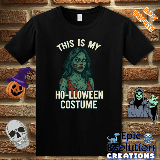 T-Shirt Black / S 🧟‍♀️ Funny Zombie Halloween Shirt for Women Epic Evolution Creations