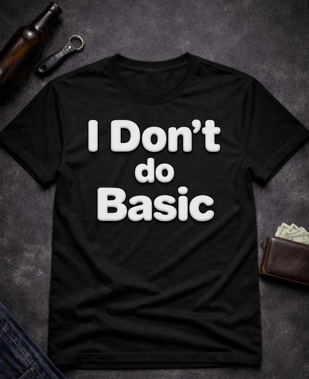 T-Shirt Black / S I Don’t Do Basic Funny Sarcastic T-Shirt Epic Evolution Creations