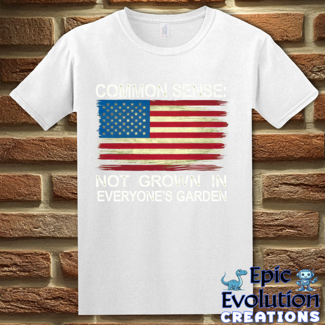 T-Shirt Common Sense Graphic T-Shirt Epic Evolution Creations