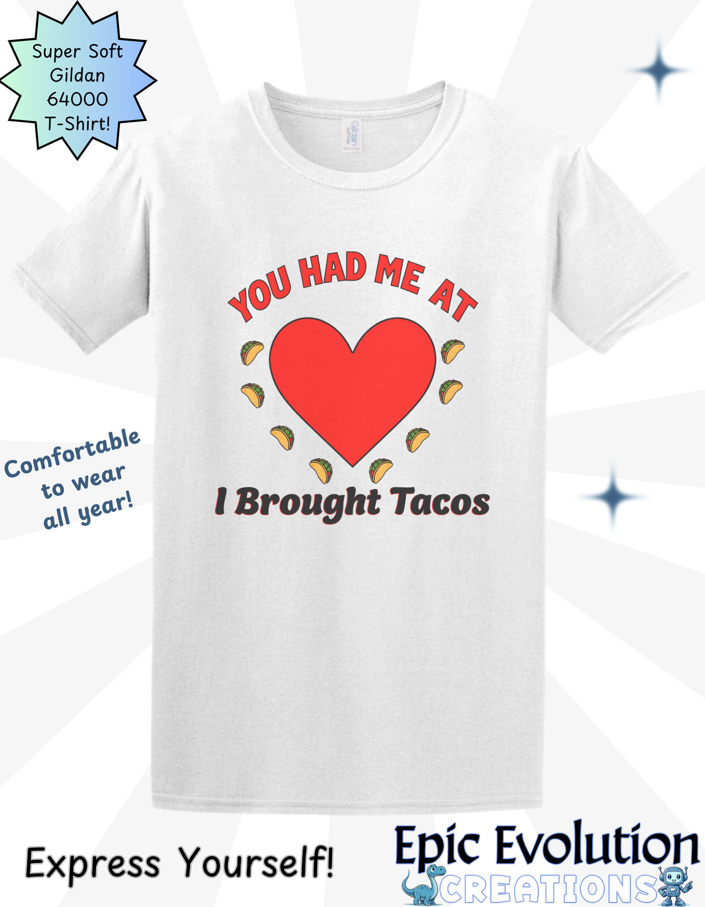 T-Shirt Foody Valentine's Day Gift Epic Evolution Creations