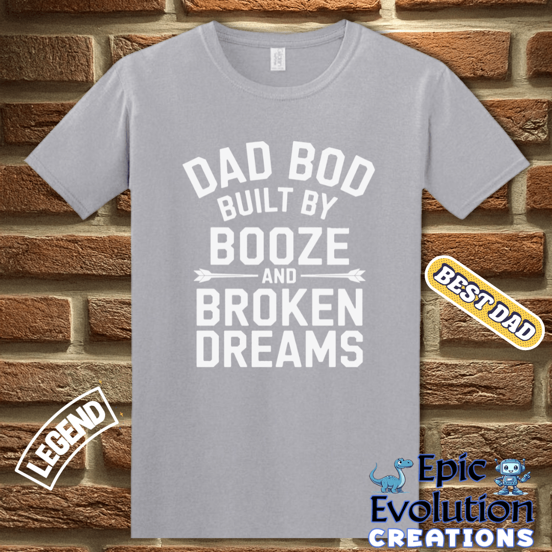 T-Shirt Funny Dad Bod T Shirt Gift for Father's Day, Funny Gift for Dad who Loves Humor, Sarcastic Father Gift for Humor Lovers,  Shirt Gift for Sarcastic Parent Epic Evolution Creations