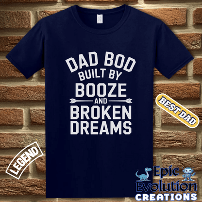 T-Shirt Funny Dad Bod T Shirt Gift for Father's Day, Funny Gift for Dad who Loves Humor, Sarcastic Father Gift for Humor Lovers,  Shirt Gift for Sarcastic Parent Epic Evolution Creations