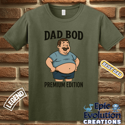 T-Shirt Funny Dad T Shirt Gift For Husband, Dad Bod Shirt For Fathers Day, Humorous Dad TShirt Gift From Wife, Funny Father's Day Shirt, Dad Bod Tee Epic Evolution Creations
