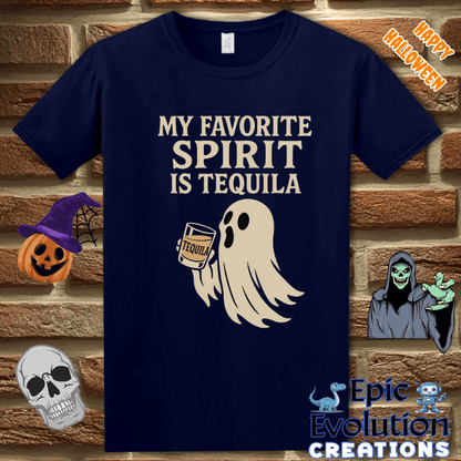 T-Shirt 🍹 Funny Halloween Ghost T-Shirt Epic Evolution Creations