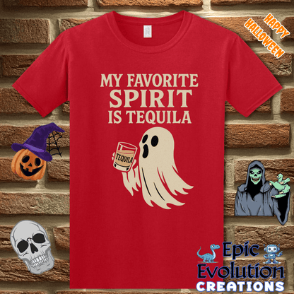 T-Shirt 🍹 Funny Halloween Ghost T-Shirt Epic Evolution Creations