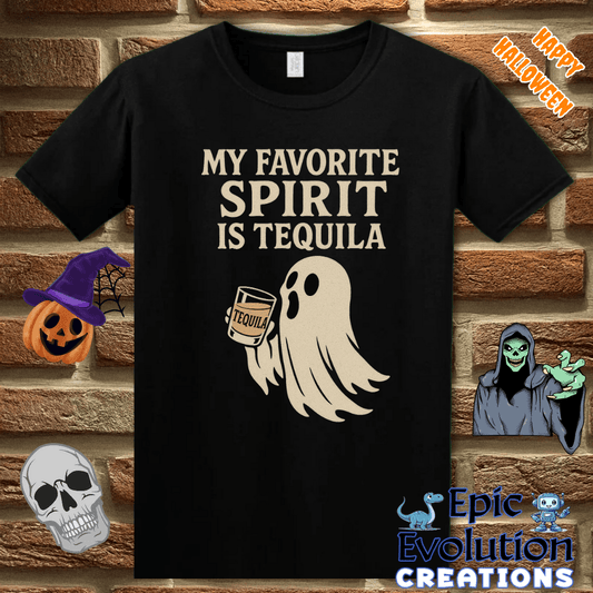 T-Shirt 🍹 Funny Halloween Ghost T-Shirt Epic Evolution Creations