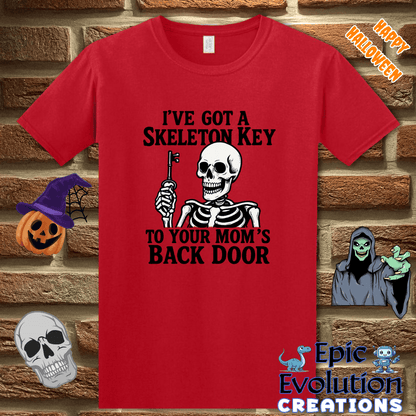 T-Shirt Funny Halloween Skeleton T-Shirt for Men Epic Evolution Creations