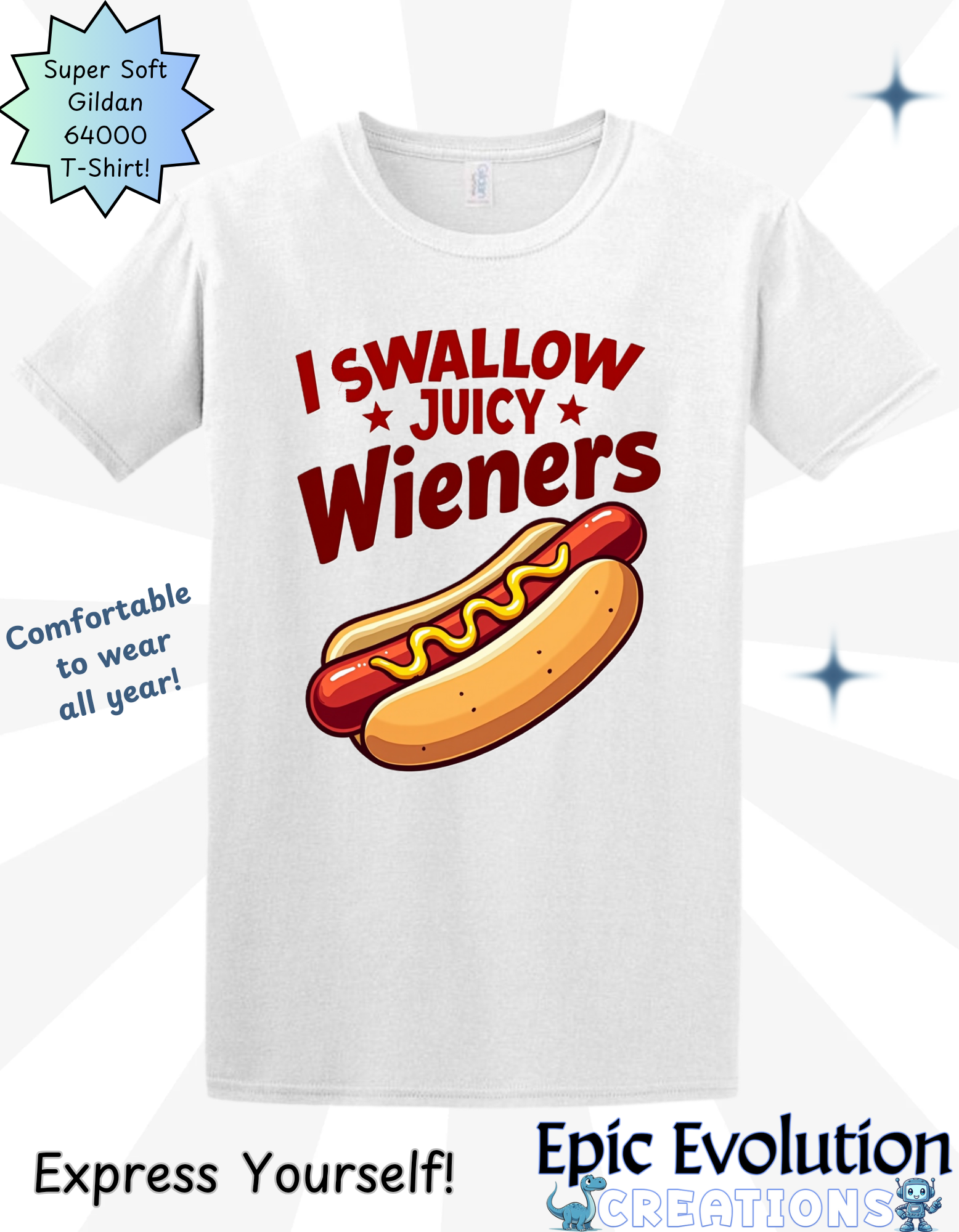 T-Shirt Funny Hot Dog Lover Shirt Epic Evolution Creations