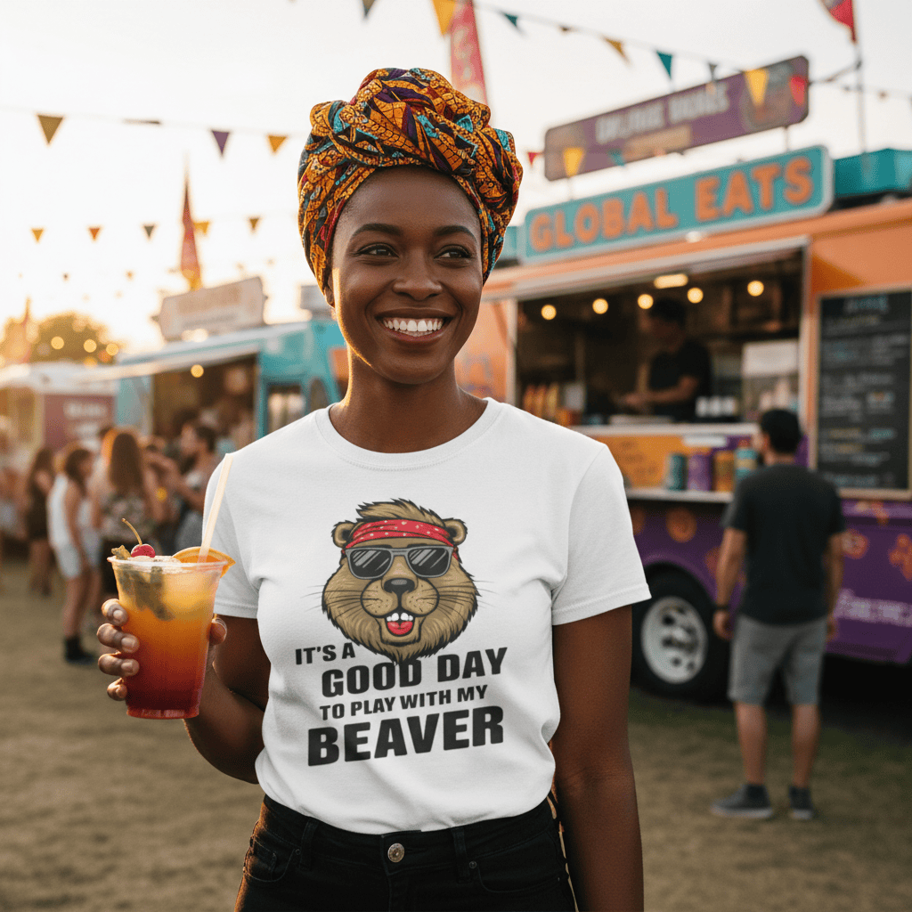 T-Shirt Funny Play with my Beaver T Shirt Epic Evolution Creations