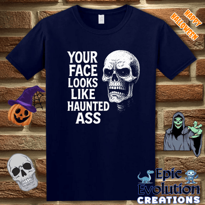 T-Shirt Funny Skeleton Halloween T-Shirt for Women or Men Epic Evolution Creations