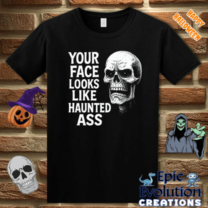 T-Shirt Funny Skeleton Halloween T-Shirt for Women or Men Epic Evolution Creations