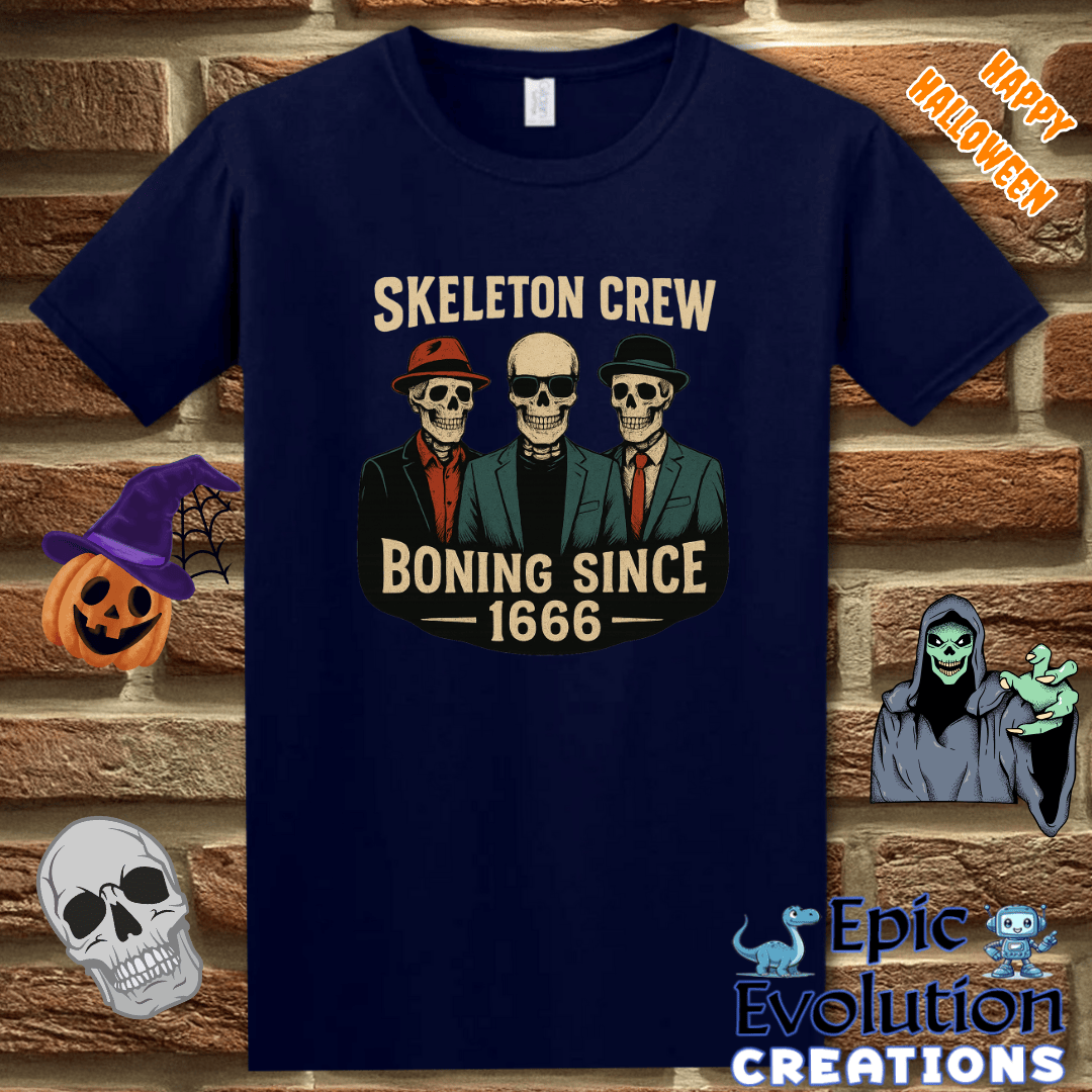 T-Shirt 💀Funny Skeleton T-Shirt for Halloween Epic Evolution Creations